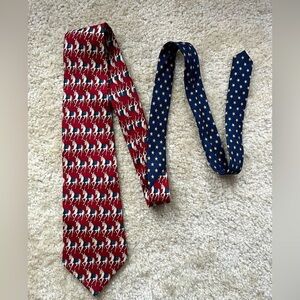 Tommy‎ Hilfiger Democratic Donkey Tie - Red, White, and Blue with Gold Stars